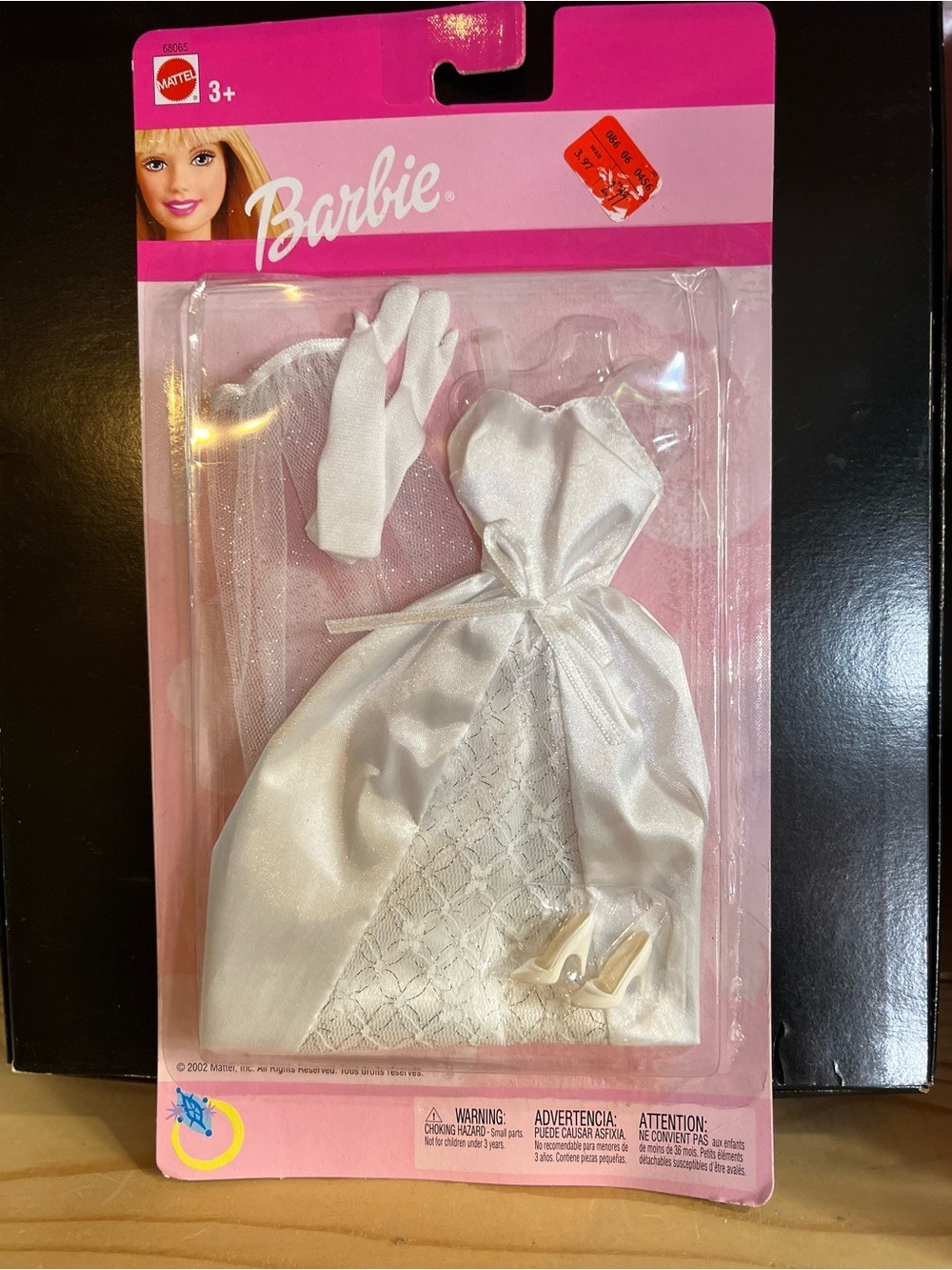 Barbie White Bridal Dress & Veil Accessory Set